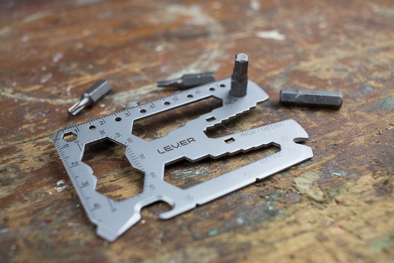 Lever Gear Toolcard with hex bits